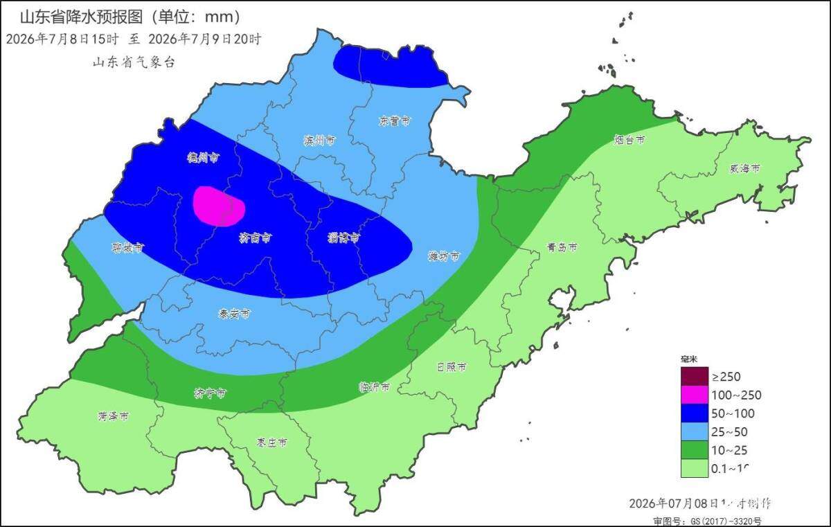 局部可能有龙卷!山东继续发布强对流黄色预警 济南等9市局部暴雨或大暴雨