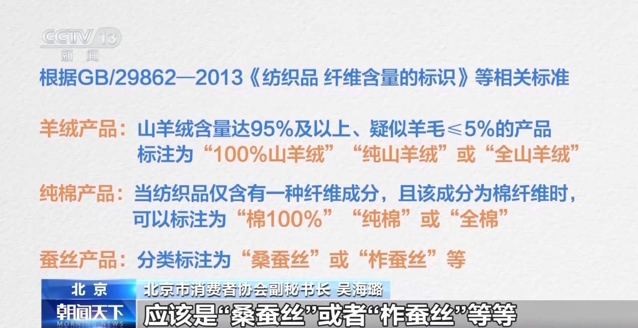 服装标签存在文字陷阱 如何避开营销话术忽悠?专家支招