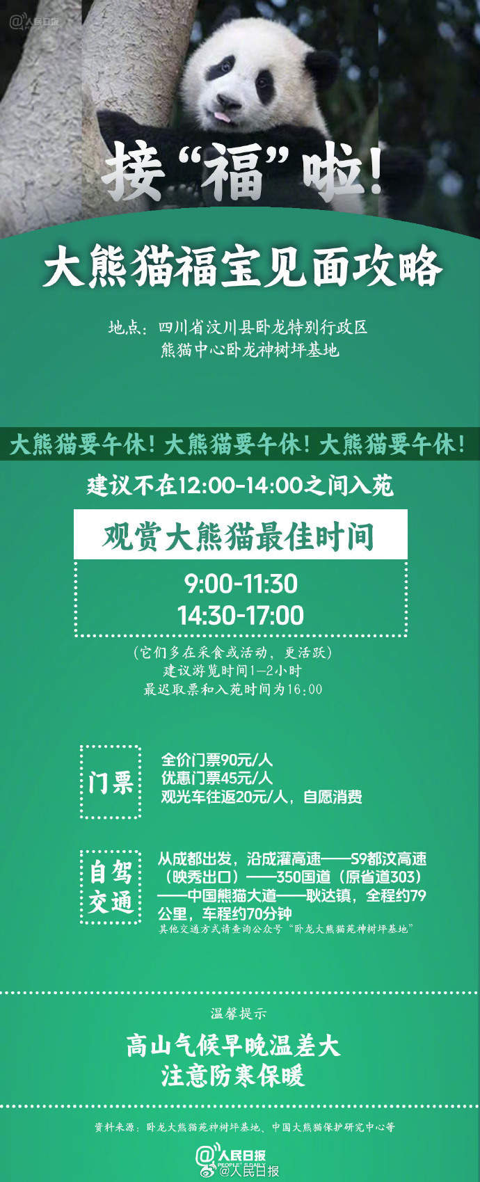 期待“福宝”闪亮登场！看国宝的最佳时间请查收