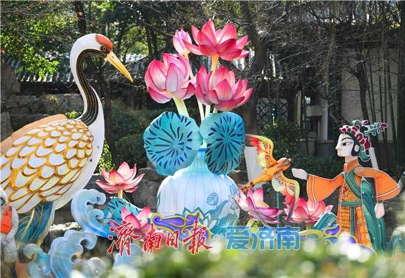 “三景融河·光映泉城”,济南市第45届天下第一泉迎春花灯会蓄势待发