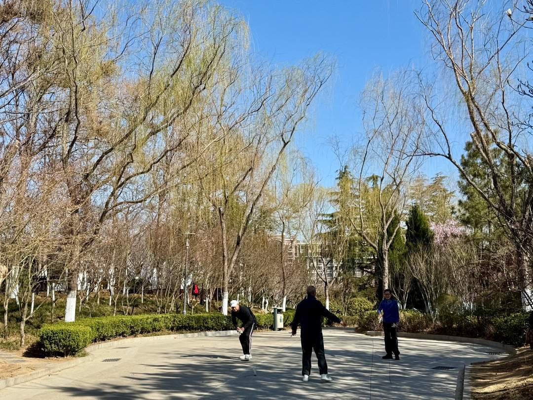 济南：开放式公园成市民赏春健身好去处