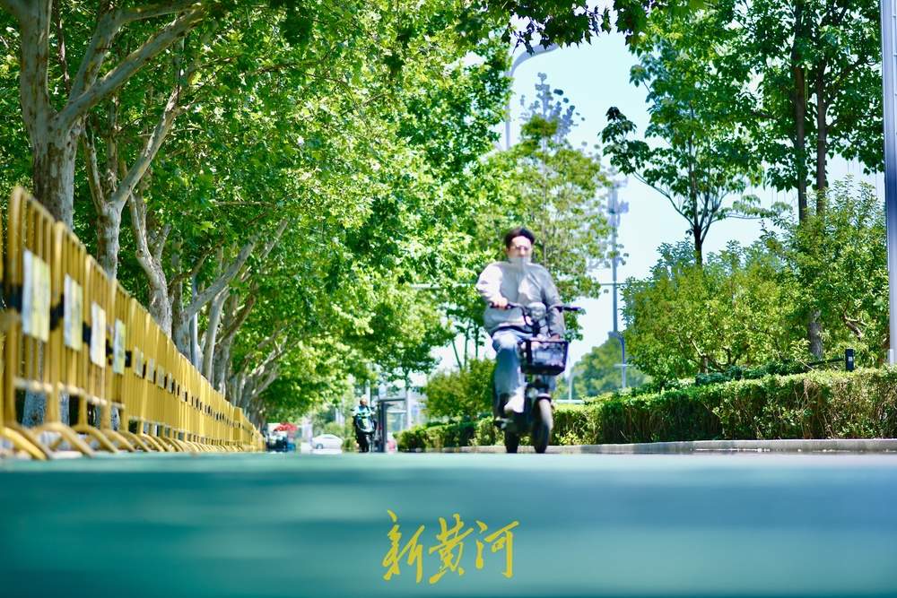 济南工业南路细节提升改造，突出生态环保荷元素主题