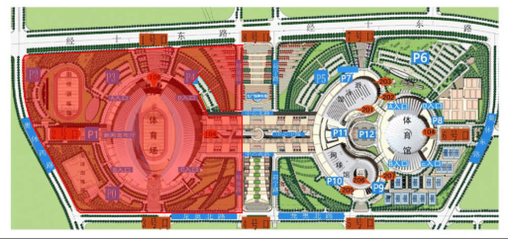 济南奥体中心体育场周边道路车辆临时管控