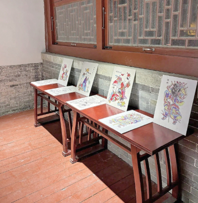 莱芜木版年画精品展亮相济南督城隍庙