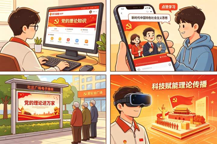 【理响中国】AI漫评：指尖传新声，理论宣讲有声有色