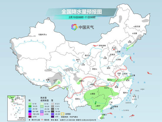 今起三天新一轮大范围雨雪天气来袭 南方多阴雨