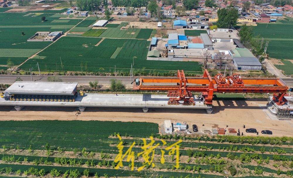 雄商高铁梁山至郓城段箱梁架设任务圆满完成