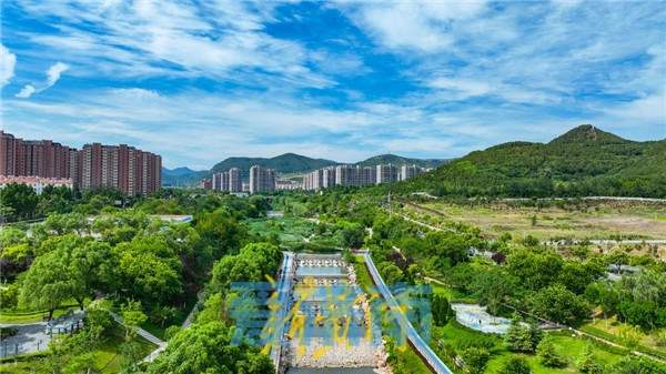 雨后山水汇聚补源 济南凤凰湖山清水秀水量充足
