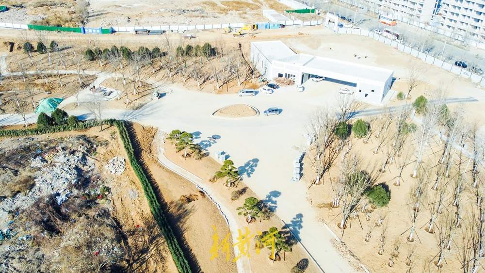 大辛庄考古遗址公园一期建设推进，临街建设市民休闲区