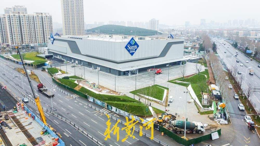 济南山姆会员商店进入开业倒计时,周边新增道路和停车位已建成