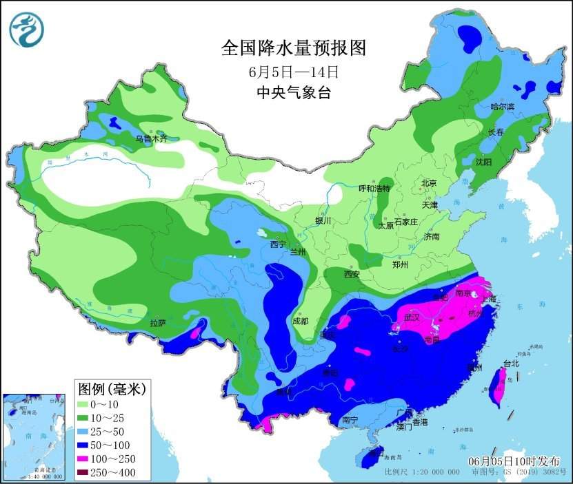 中央气象台:未来十天长江中下游地区将有强降雨过程