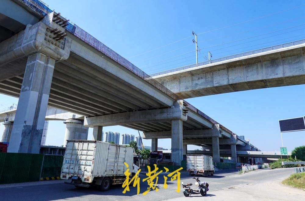 济南工业北路快速路东延工程最新进展：新建高架段与原有高架实现连通