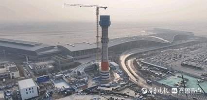 项目强省会｜济南机场二期改扩建航站区工程塔台及附楼项目封顶
