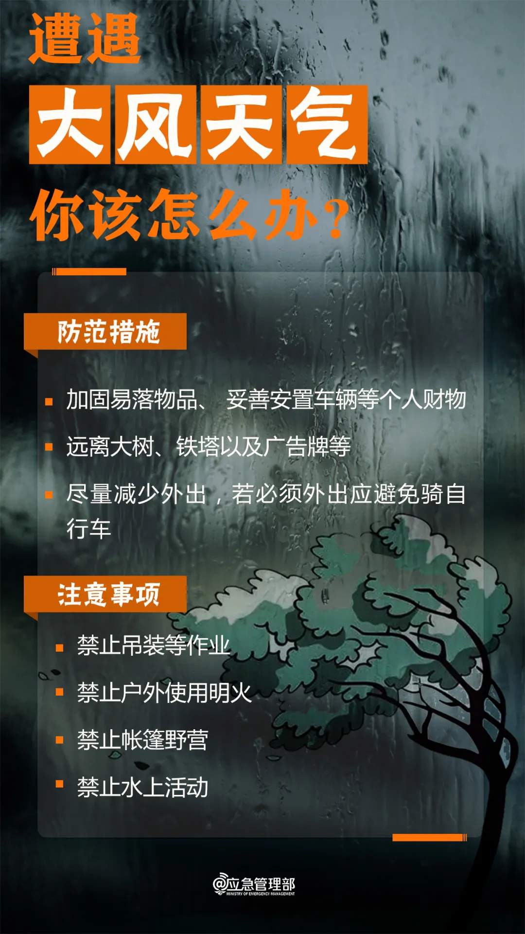中央气象台五警齐发 暴雨+大雾+强对流天气+沙尘暴+大风