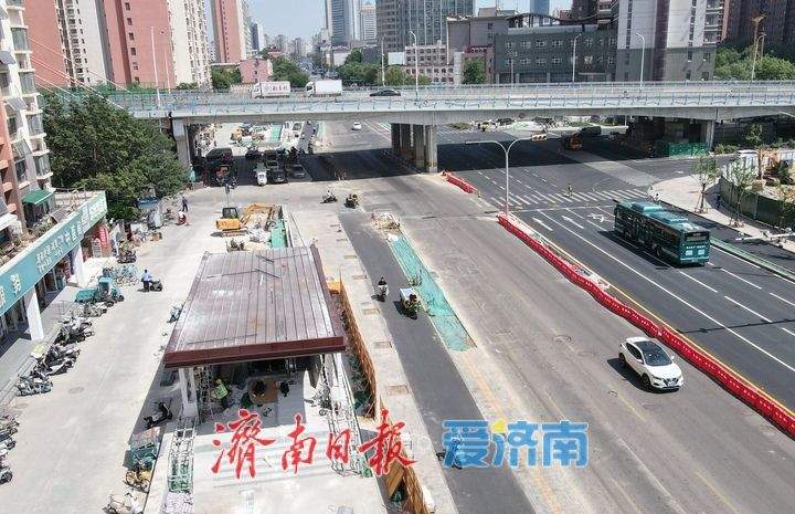 围挡撤场还路于行，济南轨道交通6号线西段沿线道路恢复通行