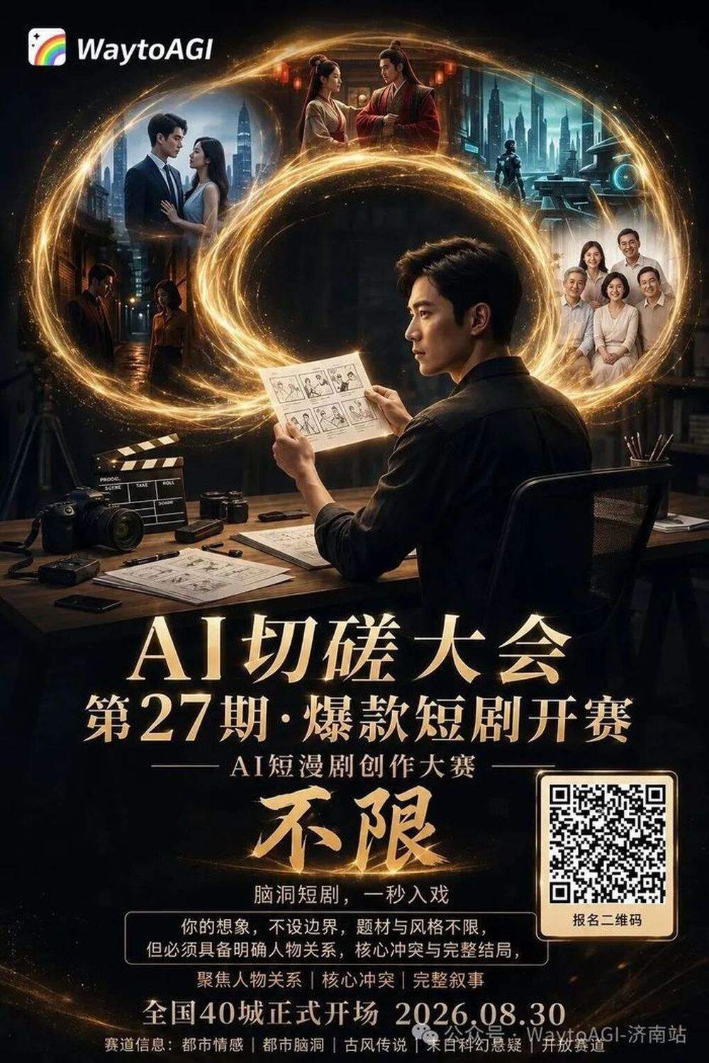 联动全国40城！共创型AI短片创作比赛济南站即将开赛