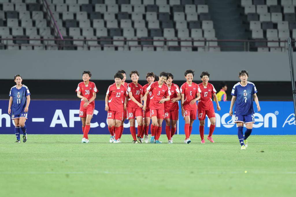 朝鲜队大胜日本队卫冕U17女足亚洲杯冠军
