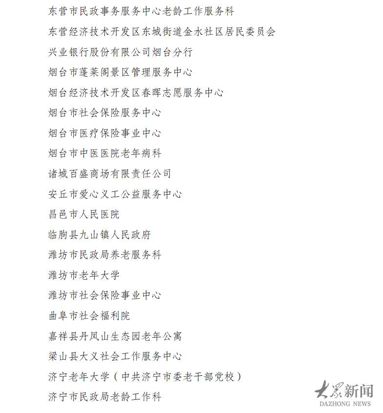 为敬老爱老助老模范点赞！山东84个集体、130人获全国表彰