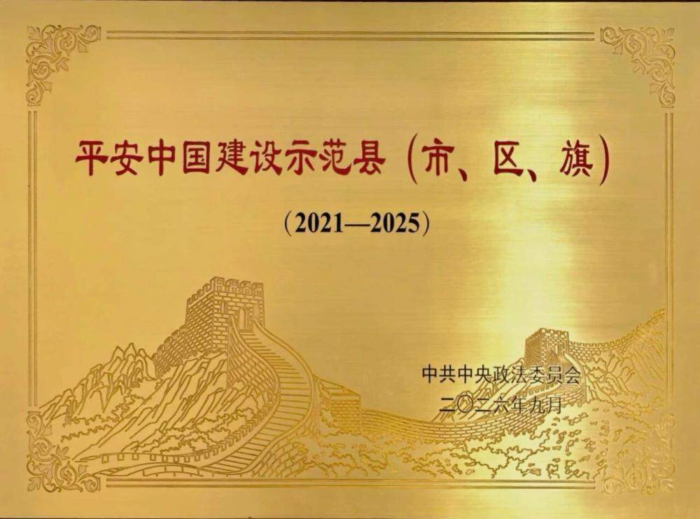 全市唯一！平安中国建设示范市、县授牌命名，济南市历下区入选