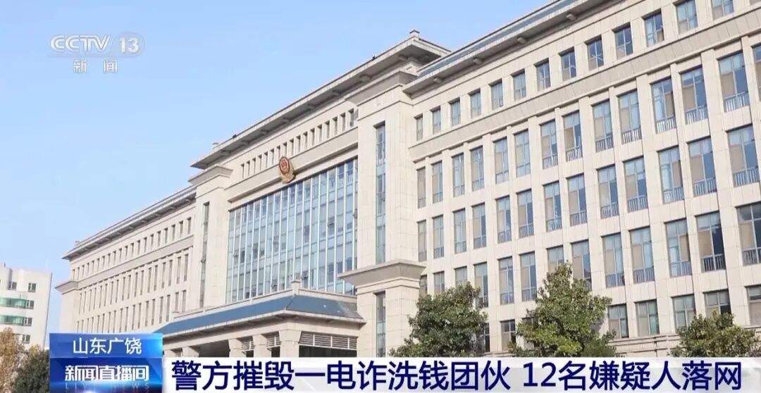 山东警方摧毁境外电诈洗钱链条，抓获12名犯罪嫌疑人
