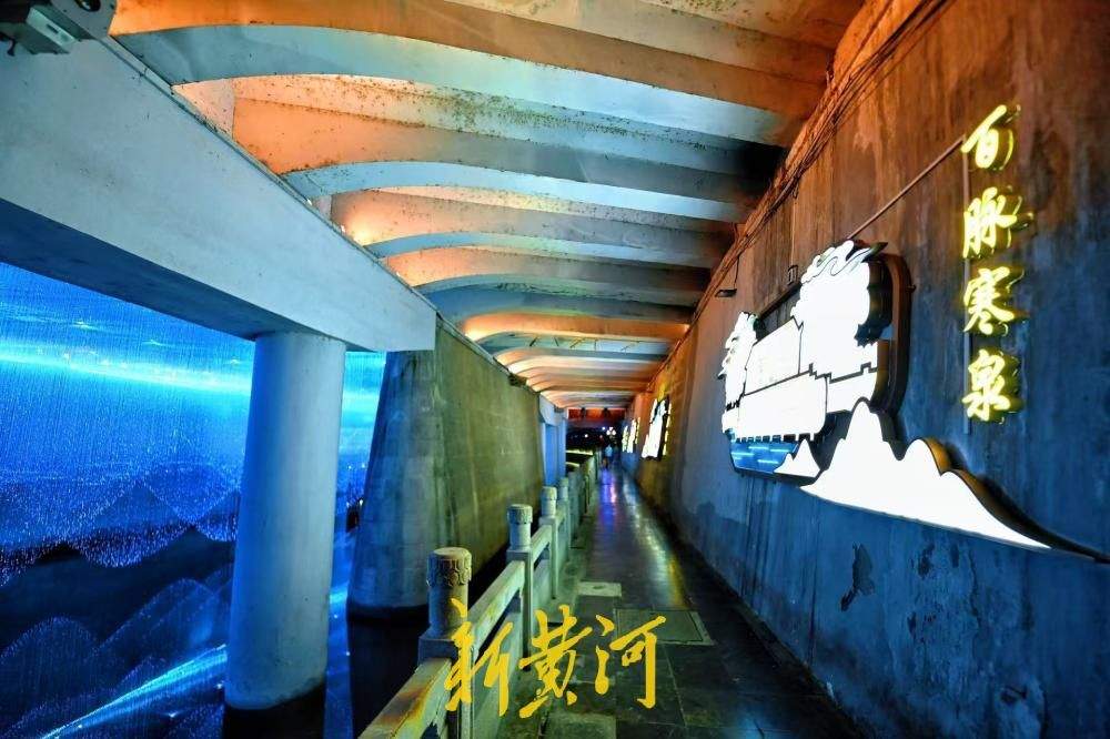 点亮泉城夜色 护城河青龙桥化身“蓝色星河”