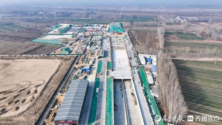 项目强省会｜济南航天大道穿黄隧道东岸主体结构封顶，全面转入盾构施工阶段
