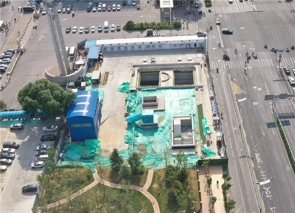 项目强省会丨济南地铁4号线省体育中心站主体已完工，施工进入后期