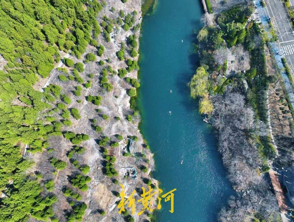 春日历阳湖宛若流动的翡翠带 成为济南市民踏春好去处