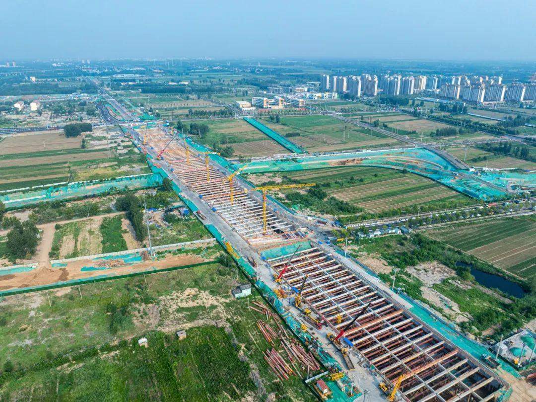 项目强省会｜济南起步区黄河大道二期工程各标段施工加速推进中