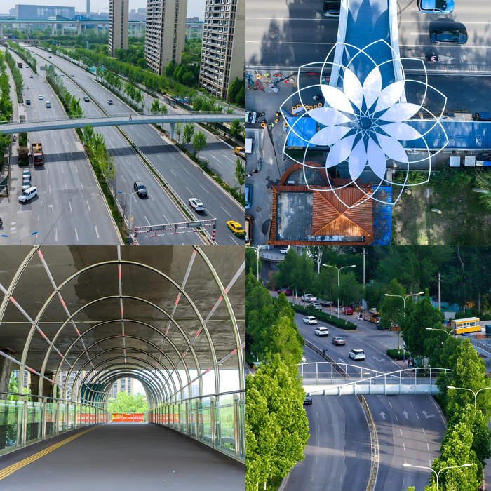 泉城再添“空中走廊”，济南4座人行天桥“五一”前正式启用