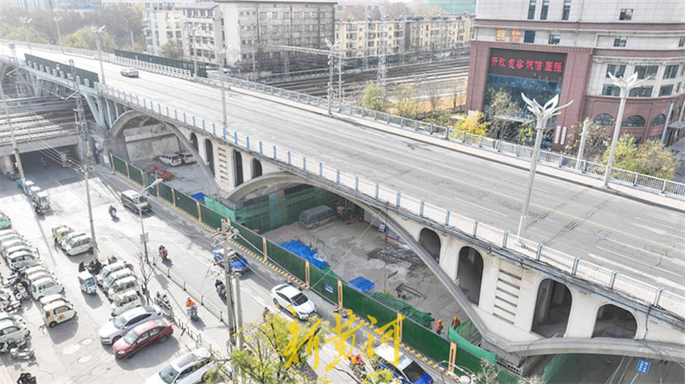 天桥桥墩开启加固施工，百年交通枢纽焕新升级