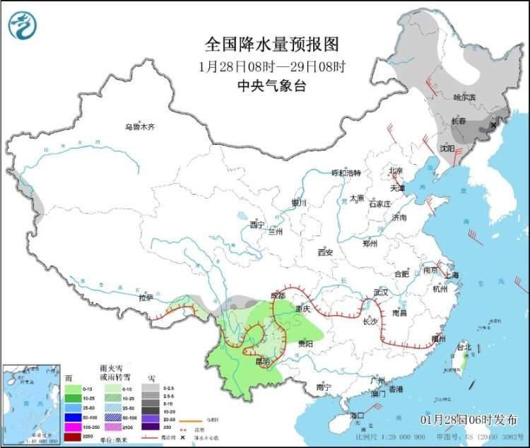 假期伊始全国大部地区天气晴好气温回升,东北仍有降雪