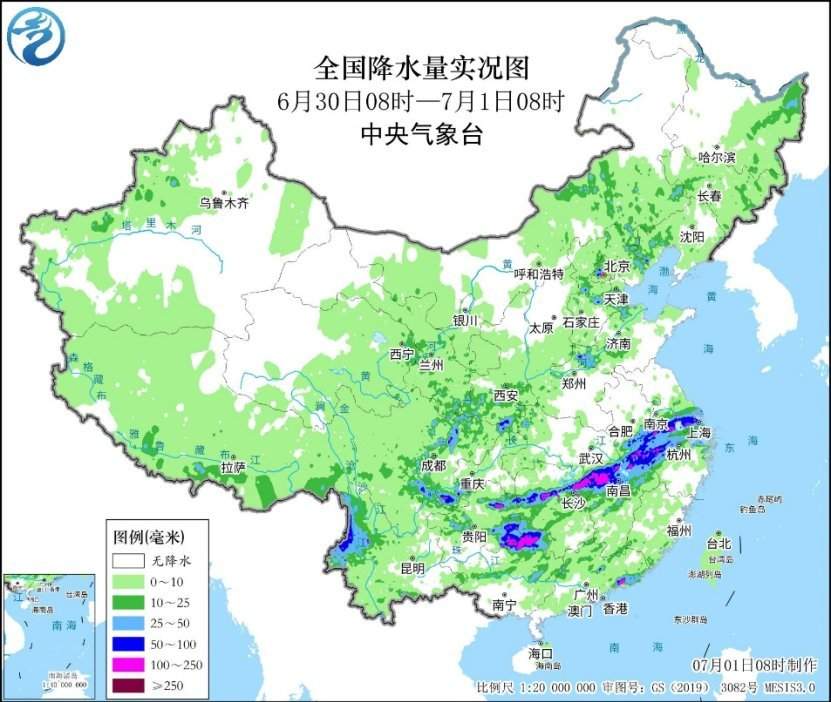 暴雨橙色预警继续！长江中下游等地强降水发展趋势