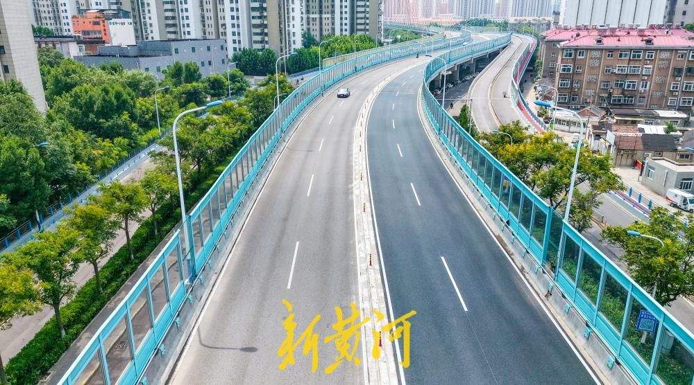 济南纬六路高架桥大修再提速 北段引桥西侧车道恢复通车