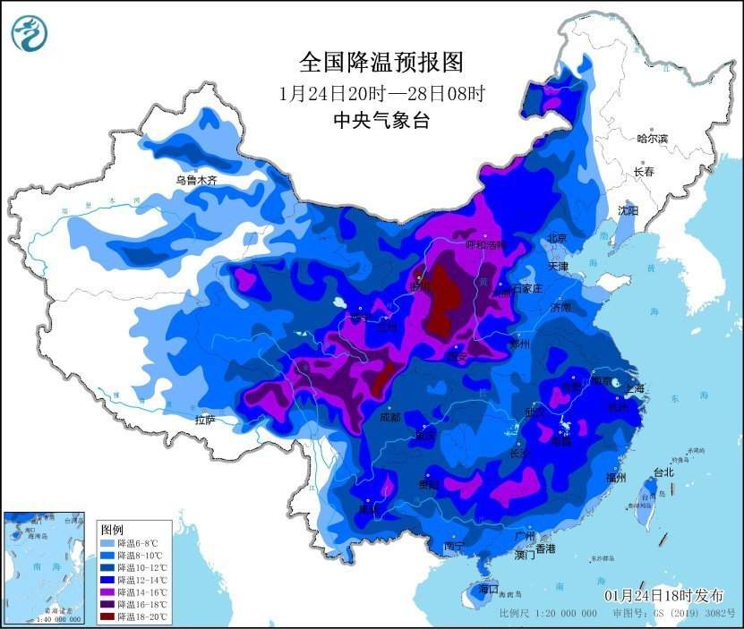 冻到发紫!寒潮、暴雪预警 局地降温超14℃