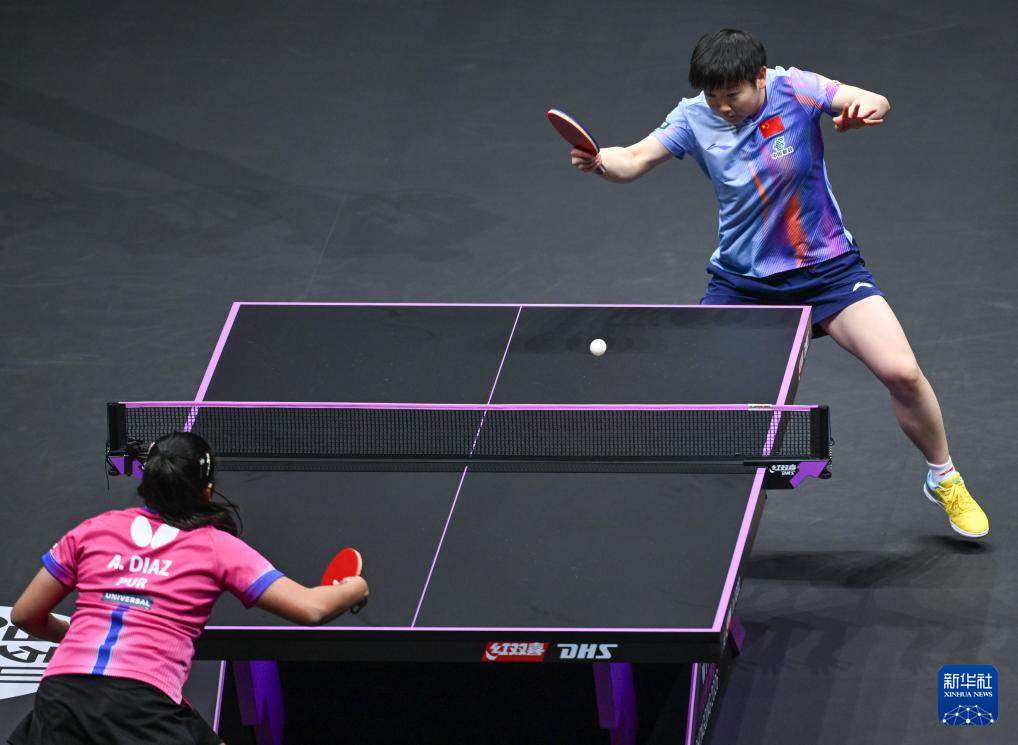 乒乓球——WTT重庆冠军赛：孙颖莎晋级女单八强