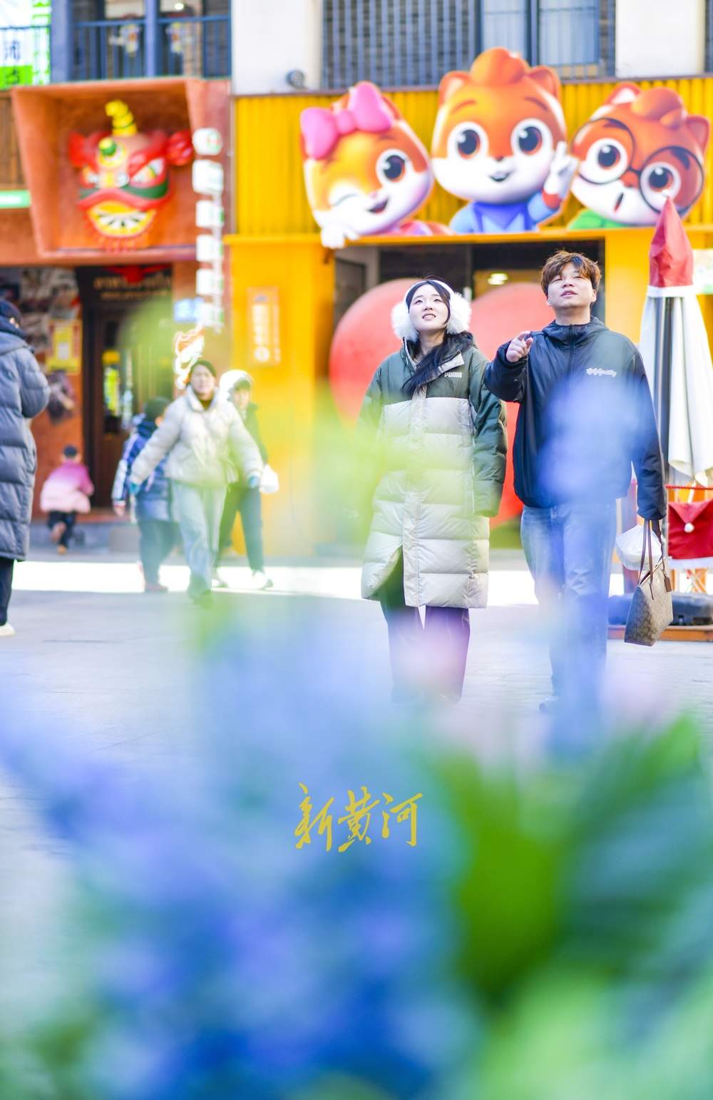 老商埠穿花衣 增添绿意迎春来