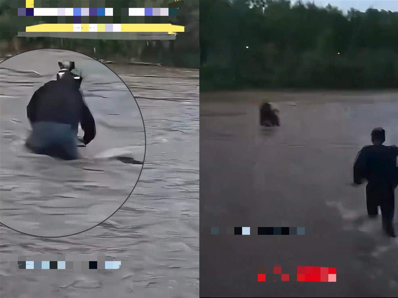 西宁一外卖员救起跳河男子称“订单要超时了”不留名离开，另一名救人者是退伍军人