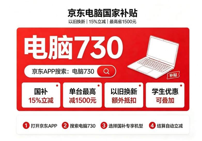 家电数码换新如何用好国补？2026年8月手机电脑平板电视空调冰箱洗衣机国补申领最新实操指南，京东淘宝全套优惠口令整理，掌握叠加规则实现省钱采购