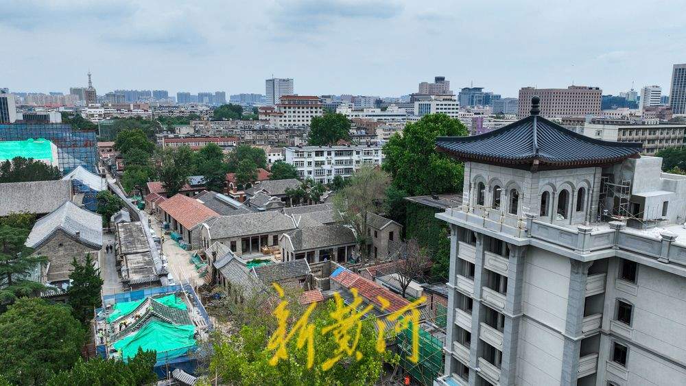 济南一老居民楼变身观景台，可俯瞰上新街新貌