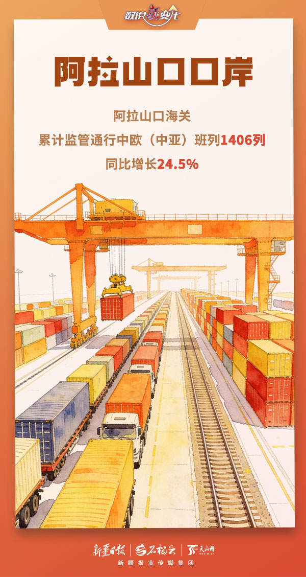 数说“新”变化丨多项数据创新高！今年前两月新疆口岸货畅人忙