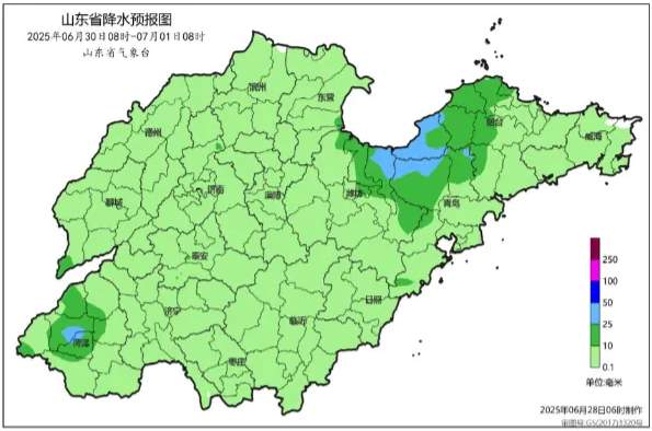 山东北部和南部局地有大到暴雨！济南最新天气预报
