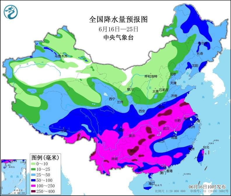 中央气象台:未来十天江淮黄淮等地将有强降雨过程 云南四川南部多降雨天气