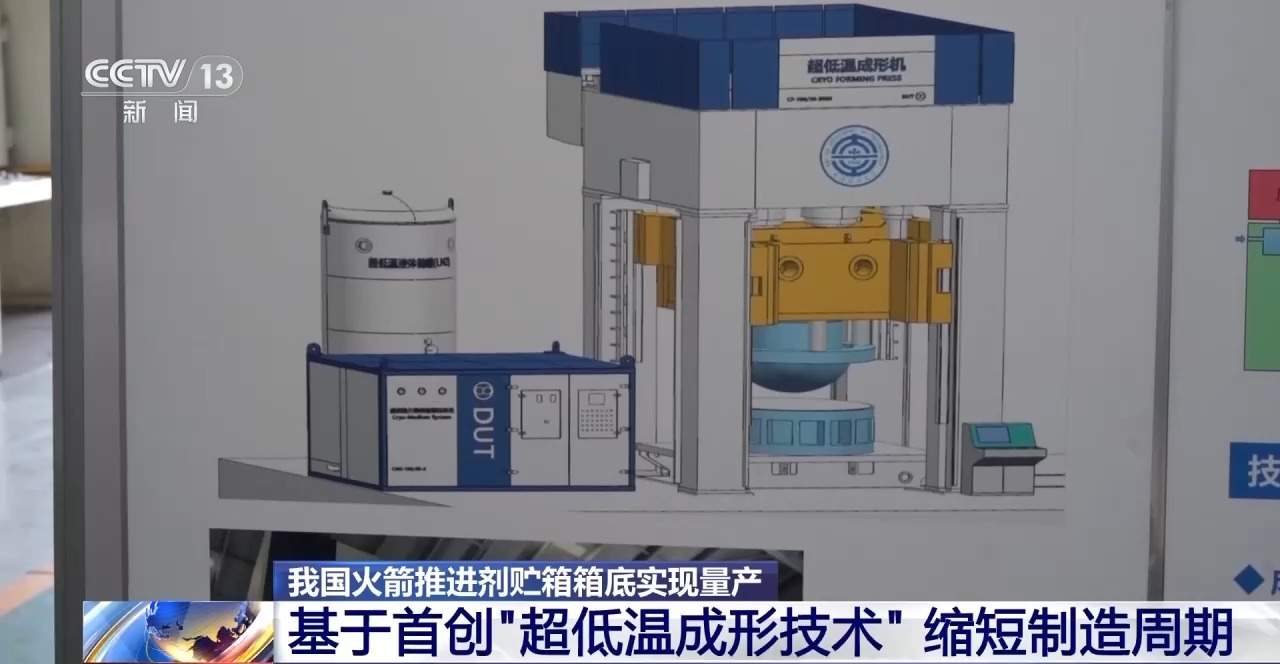 我国火箭推进剂贮箱箱底实现量产 制作周期大幅缩短