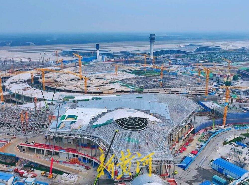 4F级济南机场二期改扩建最新进展：T2航站楼混凝土主体结构已完工