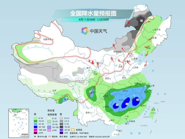 中东部今明天暖热持续 11日起较强冷空气携大风降温雨雪来袭