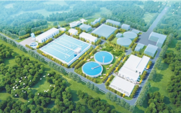 巨野河污水处理厂二期项目通水试运行