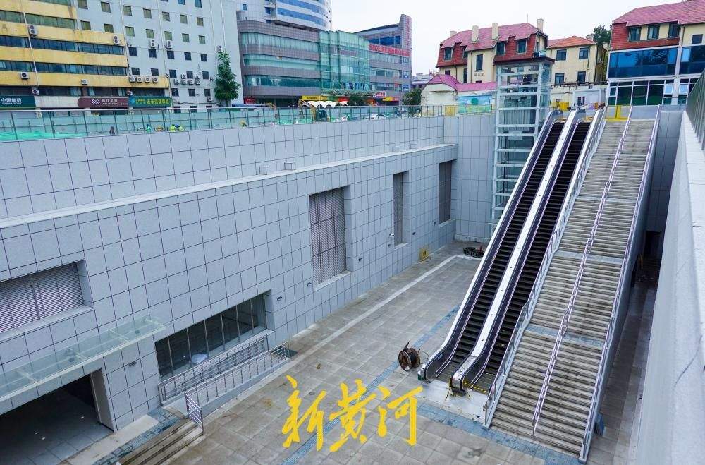 扶梯直梯全配齐，济南地铁6号线新建车站出入口揭开面纱