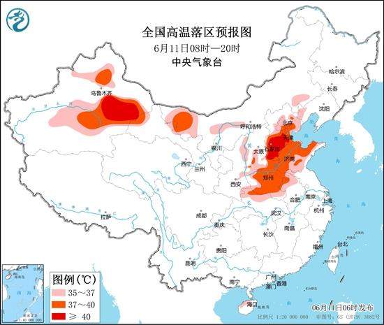 华北黄淮等地高温持续增强 南方多地将有较强降雨