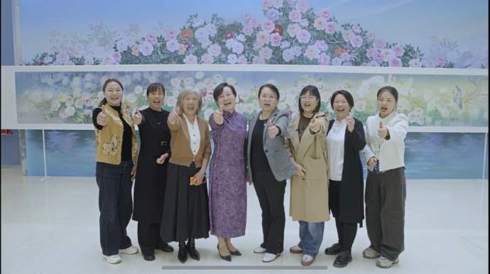 开屏见“好”｜从灶台到画案，她们用一支画笔，让巨野牡丹惊艳世界